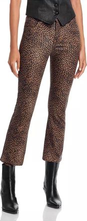 Frame Denim Le Crop Mini Boot Jeans In Leopard Print