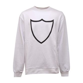 HTC Sweatshirts, male, White, M, White/Black Shield Jumper