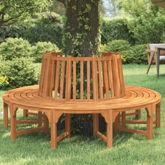 vidaXL Banco De &Aacute;rbol Circular Madera Maciza Eucalipto &Oslash;208 Cm Vidaxl