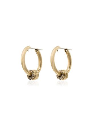 Spinelli Kilcollin 18kt yellow gold Ara diamond hoop earrings - METALLIC
