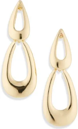 Cara Double Loop Drop Earrings in Gold at Nordstrom Rack