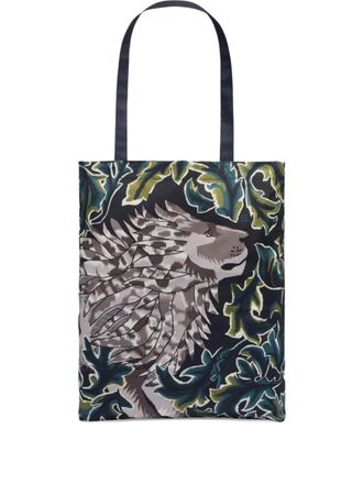 Inou&iuml; Editions floral animal-print shoulder bag - women - Polyester - One Size - Blue
