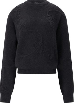 Rotate Round-neck Truien - Dames - Ronde hals truien - Zwart - S - Wol - Truien & Vesten