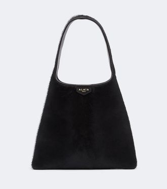 Alaia Ala&iuml;a Mini calf hair top-handle bag