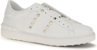 Valentino Garavani Mens Rockstud Untitled Sneakers Bianco-Bianco Bianco/bianco