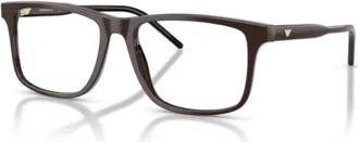 Emporio Armani Ea 3257 Vierkant Optisch Montuur - unisex - Brillen - Bruin - 53 MM - Accessoires