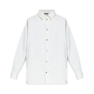 Balmain Casual Overhemd - Heren - Casual Overhemden - Wit - L - Leer - Overhemden