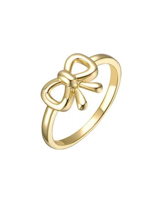 Rachel Glauber 14K Plated Bow Ring
