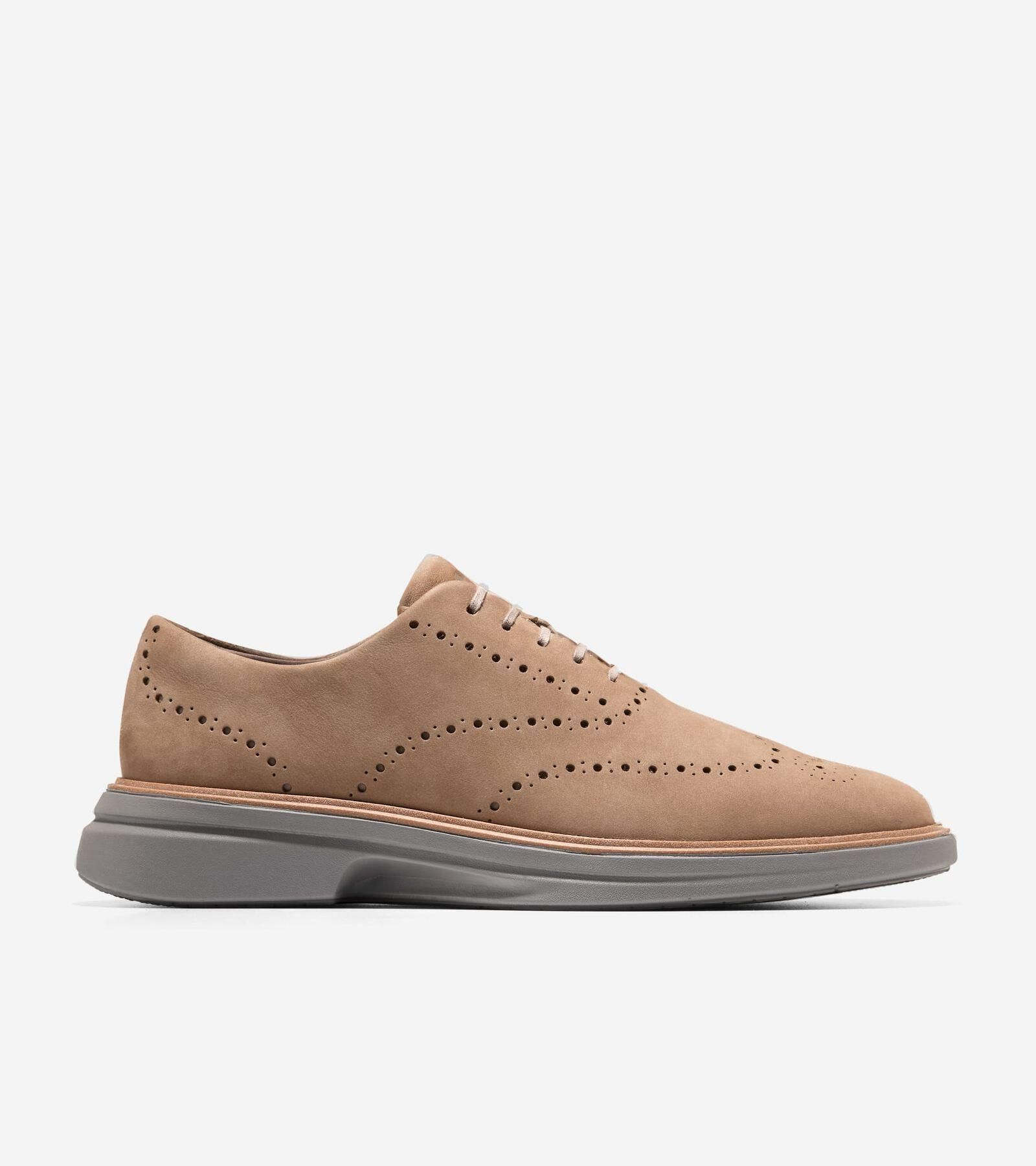 VTG Camper Gray Tan Leather Suede Brogue Wingtip Derby Oxford Shoes EU 41 25847 Church main image 2
