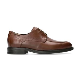 Mephisto Stijlvolle Herenschoen met Veters - Heren - Veterschoenen - Bruin - 39 EU - Leer - Schoenen