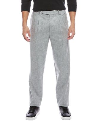 Brunello Cucinelli Pleated Leisure Fit Wool Pant