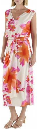 Ramy Brook Brielle Skirt In Sunset Orange Floral