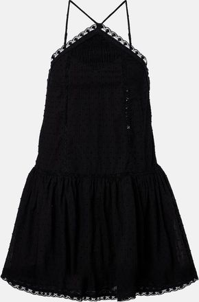 Poupette St Barth Nora crochet-trimmed cotton minidress