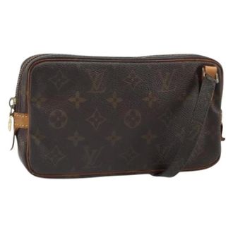 Louis Vuitton Pre-owned Cross Body Bags, female, Brown, Size: ONE SIZE Pre-owned Canvas Cross Body Bag
