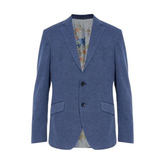 Etro Etro, Blazers, male, Blue, Size: S Single-breasted Blazer