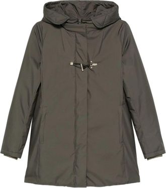Fay Giacconi Coat - Dames - Parka Jassen - Groen - M - Polyester - Jassen