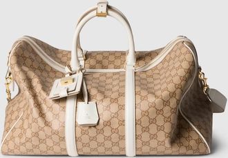 Gucci Essence Classic Medium Duffle Bag, Beige, GG Canvas
