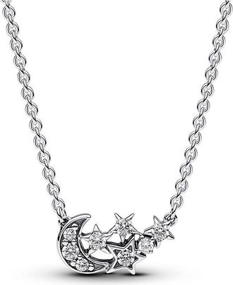 Pandora Sparkling Moon & Star Collier Necklace