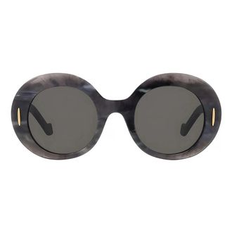 Loewe Anagram Black Oval Sunglasses