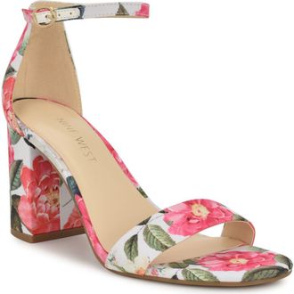 Nine West Tanela Ankle Strap Sandal in White at Nordstrom Rack, Size 6.5