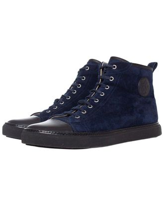 Herm&egrave;s Mens Suede High-Top Sneaker (Authentic Pre-Loved)