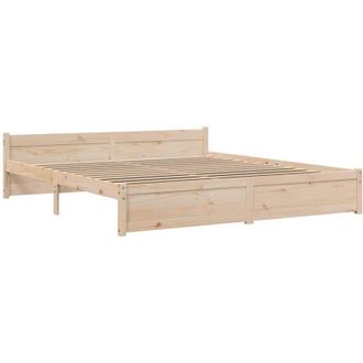 vidaXL Bed Frame without Mattress Solid Wood 200x200 cm Vidaxl