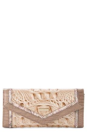 Brahmin Veronica Croc Embossed Leather Wallet in Multi at Nordstrom