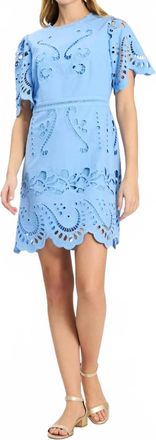 Tyler B&ouml;e Lacey Mini Dress In Vista Blue