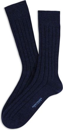 Marcoliani Dress Cashmere Sokken - Heren - Sokken - Blauw - ONE Size - Nylon - Ondergoed