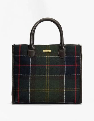 Barbour Womens Barbour BARRHILL TARTAN Womens Tote Bag Classic Tartan - Multi