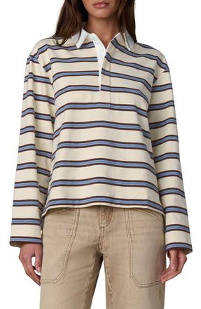 Joe's The Dylan Oversize Rugby Shirt in Ecru Azure Multi S at Nordstrom, Size X-Large