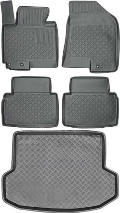 OEM Juego De Alfombrillas Para Coche Y Maletero Para Hyundai Ix35 Suv (2010-2015)