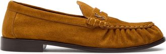 Saint Laurent Le Loafer 15 Suede Loafers - Tan - 44 (IT44 / UK10)