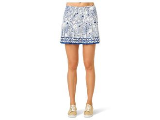 Lilly Pulitzer Caleta Skort UPF 50+ Womens Skirt Starlight Navy Zoology Engineered Luxletic Skort : XXS, Nylon/Spandex