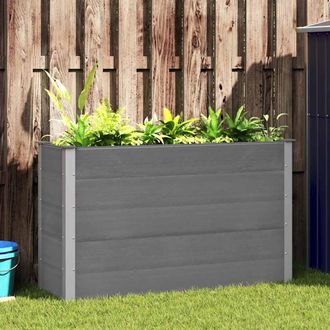 vidaXL Arriate De Wpc Gris 150x50x91 Cm Vidaxl