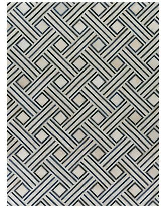 Exquisite Rugs Natural Hide Handmade Leather Hide Area Rug