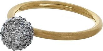 Irene Neuwirth 18kt yellow gold Gumball diamond ring - women - 18kt Yellow Gold - 7