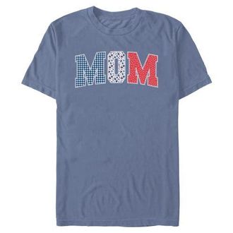 Minnie Mouse Mens Minnie Mouse Mom Three Collegiate Patterns Graphic T-Shirt in Blue Jean at Nordstrom, Size Xxx-Large