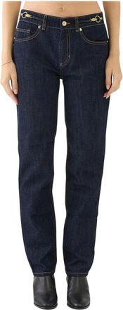 Just Cavalli Donkerblauwe Cigarette Leg Jeans - Dames - Regular Fit Jeans - Blauw - W28 - Katoen - Jeans