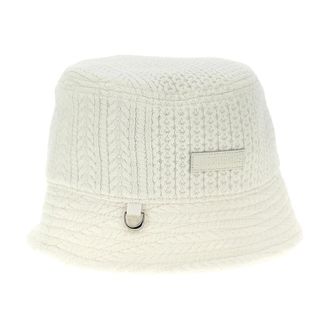 Jacquemus Gorro tipo cubo de punto trenzado - Accessories - unisex - Blanco - ONE SIZE