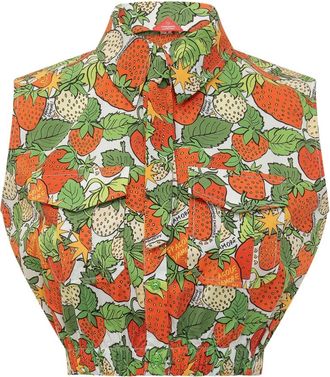 Alessandro Enriquez Cropped Shirt - Dames - Overhemden - Veelkleurig - XS - Overhemden