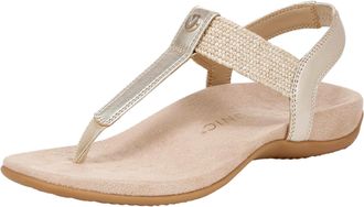 Vionic Brea Gold Metallic Leather I9863L2700 Womens