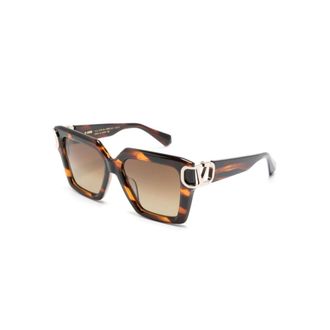 Valentino Sunglasses, female, Brown, 55 MM, Brown/Havana Sunglasses, versatile and stylish