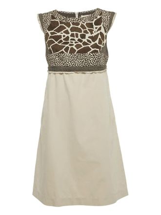 Max Mara printed midi dress - Grigio