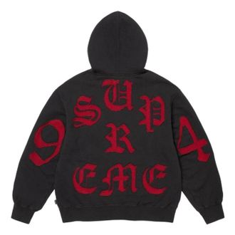 SUPREME SS26 Cut Out Zip Up Hooded Sweatshirt Black SUP-SS26-055-BLK