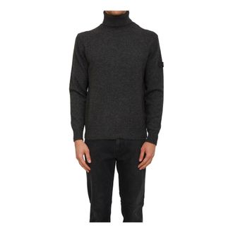 Peuterey Truien & Vesten, Heren, Grijs, M, Wol, Peline 02 Yak Wool Blend Turtleneck