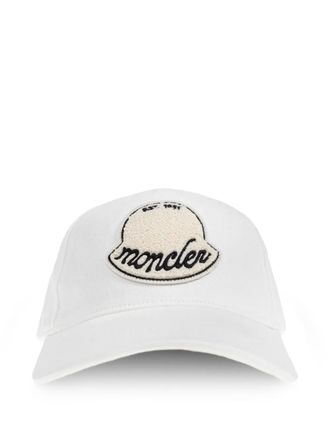 Moncler logo-patch baseball cap - White