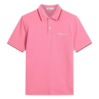 Ben Sherman Heren Signature Pique Poloshirt (Calypso koraal)