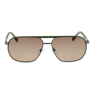 Timberland TI-1066471 Polarized Metal Aviator Sunglasses - Gunmetal