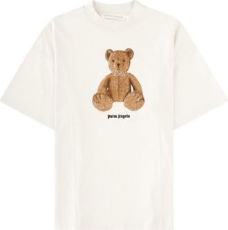 Palm Angels Bear Cotton Teddy Graphic T-Shirt